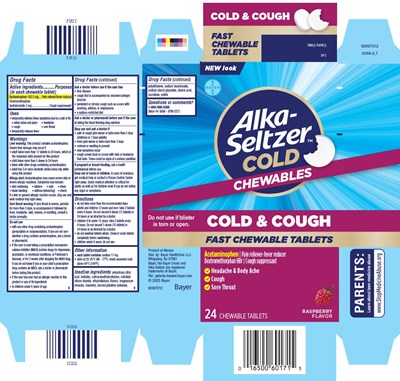Pdp (Final Artwork Asc Cold Cough Raspberry Fast Chewable Tablets Raspberry 24ct)